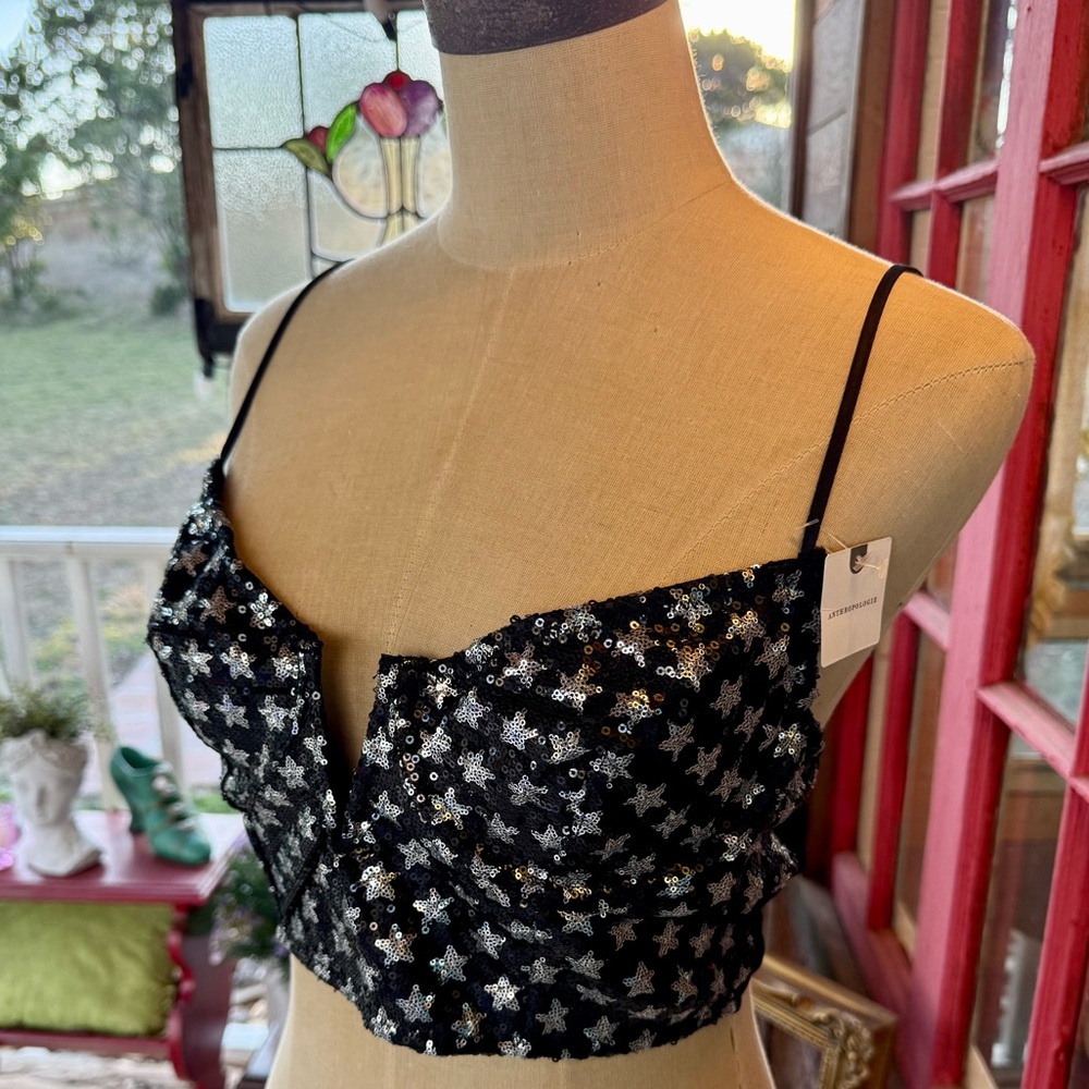 Anthropologie Sequined Star Bralette🌟